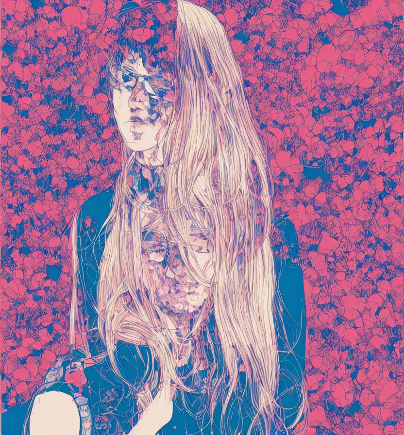 Image similar to a portrait of porter robinson blonde by inio asano, beeple and james jean, hiroyuki takahashi color scheme