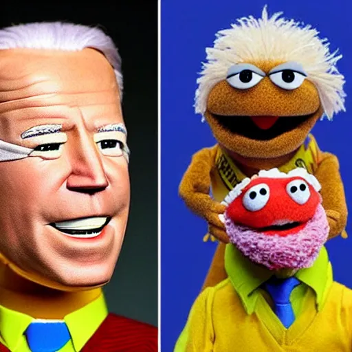 Image similar to joe biden as a muppet