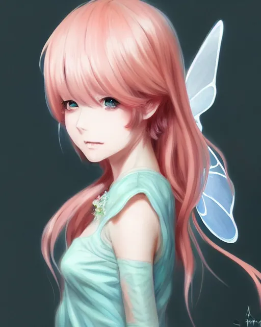 Prompt: character concept art of an anime fairy | | cute - fine - face, gossamer clothing, pretty face, realistic shaded perfect face, fine details by stanley artgerm lau, wlop, rossdraws, james jean, andrei riabovitchev, marc simonetti, and sakimichan, tranding on artstation