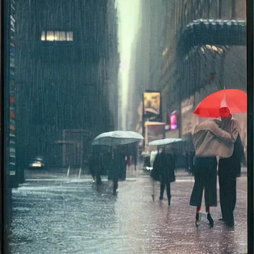 Image similar to rainy new York daydream by Saul Leiter