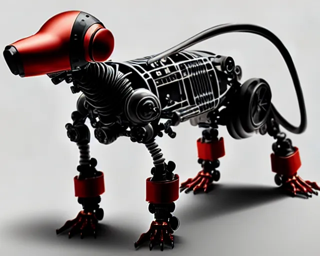 Image similar to dachshund robot, mechanical, machine, octane render, concept art, sharp focus, hyper - realistic, intricate, detailed, eduard pronin, luka mivsek, ruan jia