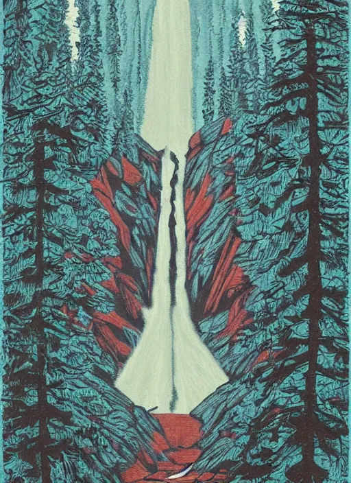 Image similar to Twin Peaks artwork by Katherine Lam