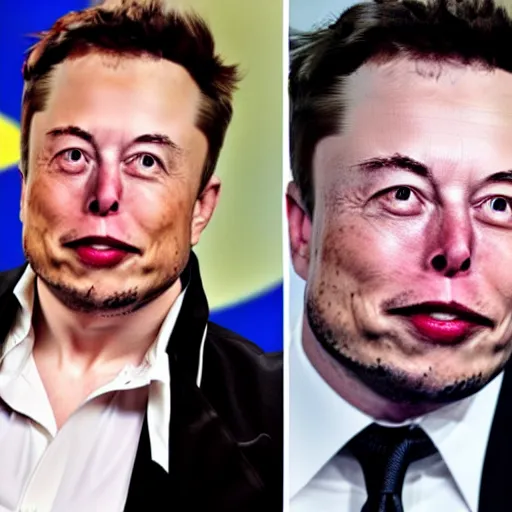 Image similar to elon musk as an elongated muskrat