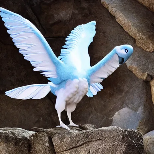 Prompt: national geographic professional photo of articuno, award winning