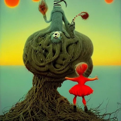 Image similar to you make my cold heart warm with a touch, horror, grunge, loony toons style, illustrated by zdzisław Beksiński and dr seuss., Trending on artstation, artstationHD, artstationHQ, 4k, 8k