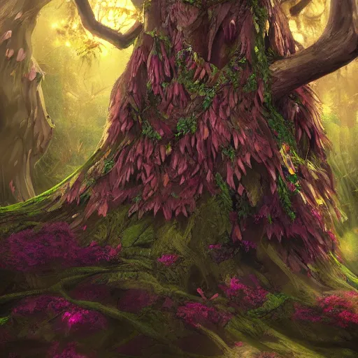 Image similar to alluring magical tree humanoid, digital art, trending on artstation