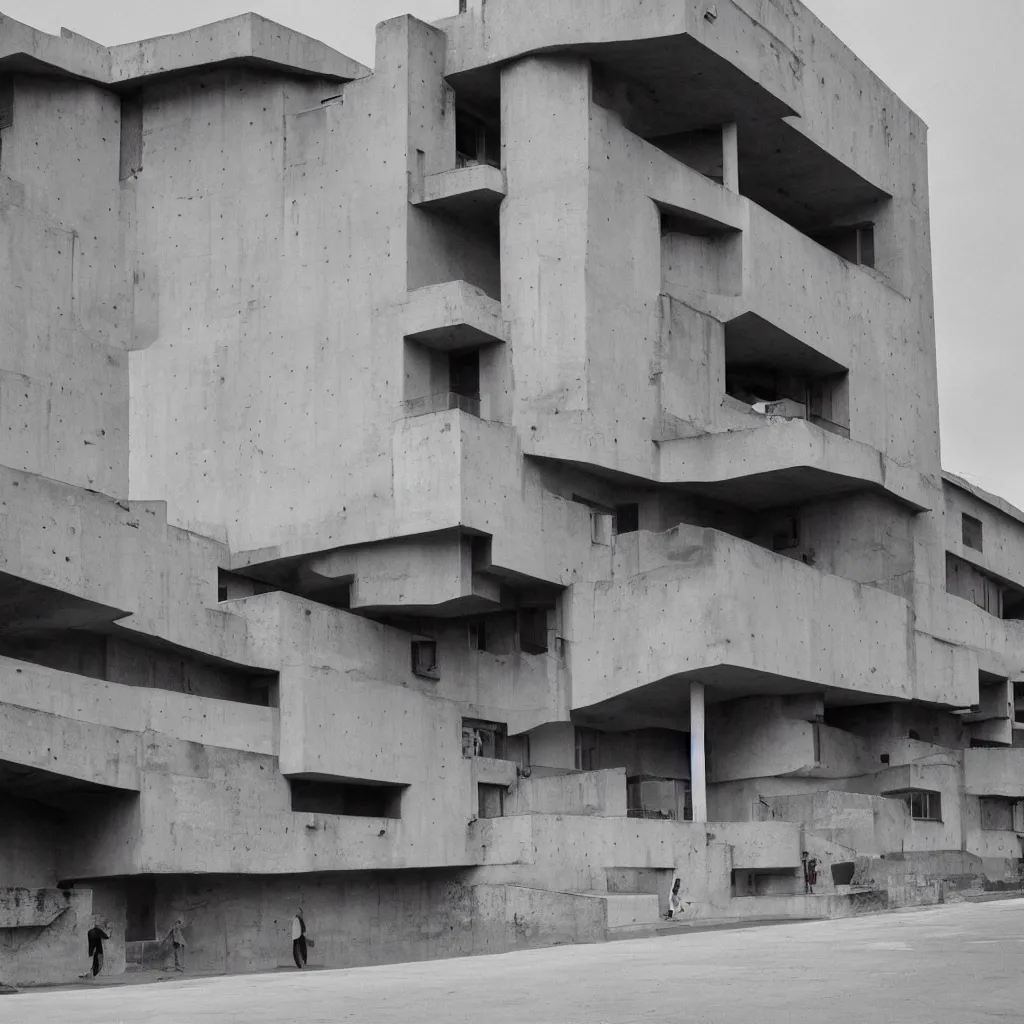 Prompt: the most ugly building by le corbusier