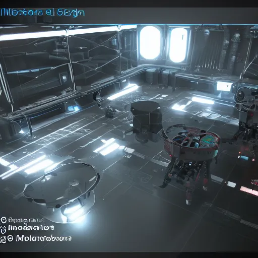 Image similar to photo of life support system device monitoring system mars station design device robotics, advanced cybernetics, smart ai industrial design trending on artstation, unreal engine, 3 d exploration industrial lightning, 3 d, design cryengine