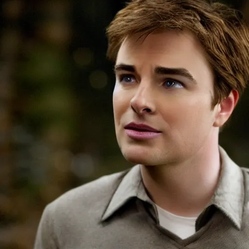 Image similar to A still of Seth MacFarlane as Carlisle Cullen in Twilight (2008), gold-colored irises