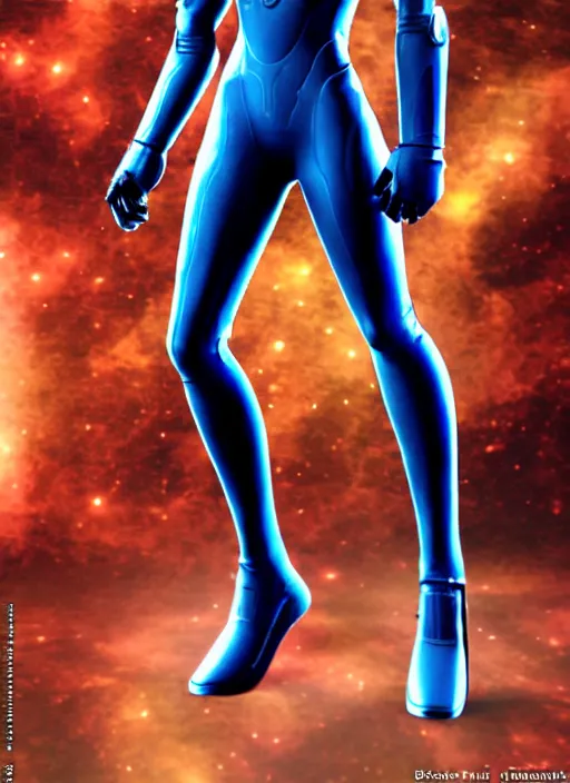 Image similar to samus aran bioorganic varia suit, full body portrait