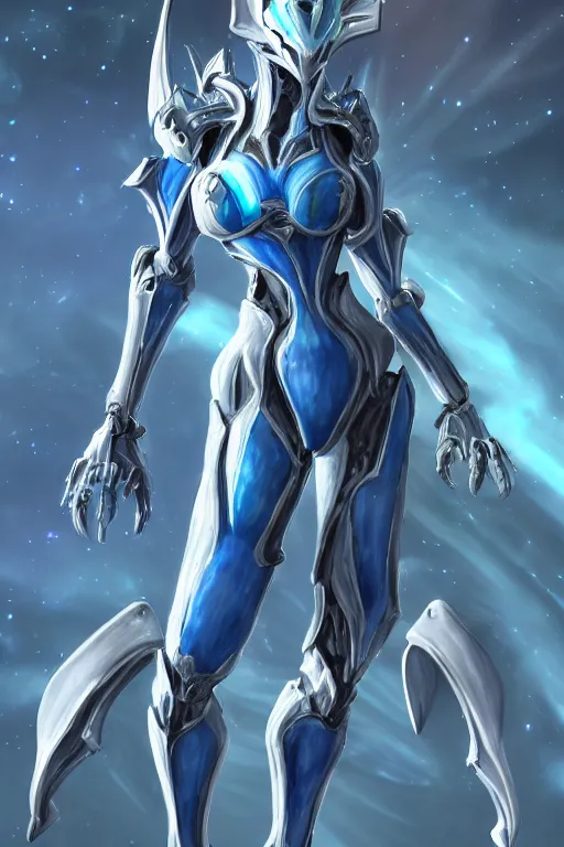 Prompt: intricate high detailed elegant beautiful stunning quality galactic giantess hot female warframe anthro mecha female dragon goddess, blue body, sleek metal ears, sleek eyes, smooth blue skin, sleek hold armor, bigger than galaxy, epic proportions, epic scale, epic size, warframe destiny, furry, dragon art, goddess, giantess, furaffinity, octane