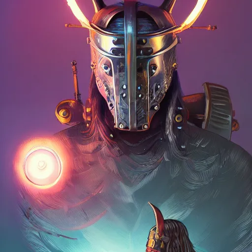 Image similar to cyberpunk viking helmet mask warrior goddess robot ninja fantasy, art gta 5 cover, official fanart behance hd artstation by jesper ejsing, by rhads, makoto shinkai and lois van baarle, ilya kuvshinov, ossdraws