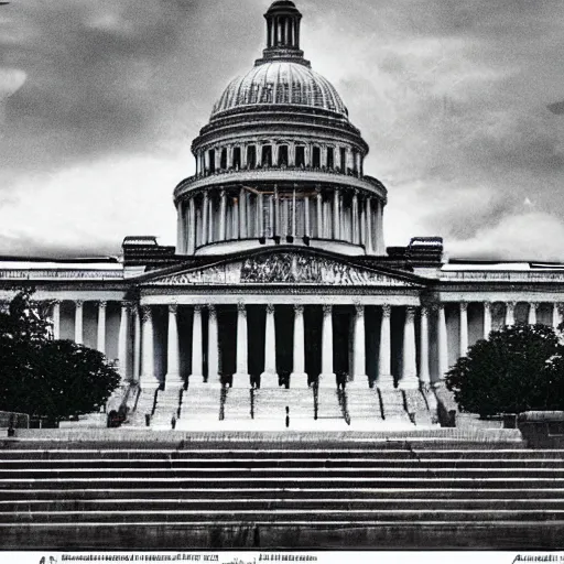 Prompt: “Washington DC if the nazis were in power and the congressional house was design by Albert Speer”