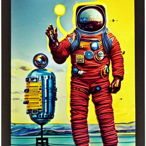 Image similar to the mystery of the solway spaceman, highly realistic, vintage photography, nineteen seventies, hyper detailed