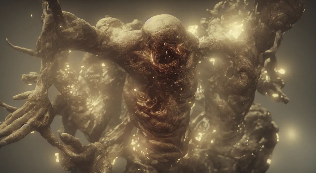 Image similar to body horror, unreal engine, octane render, depth of field, cycles render, hd