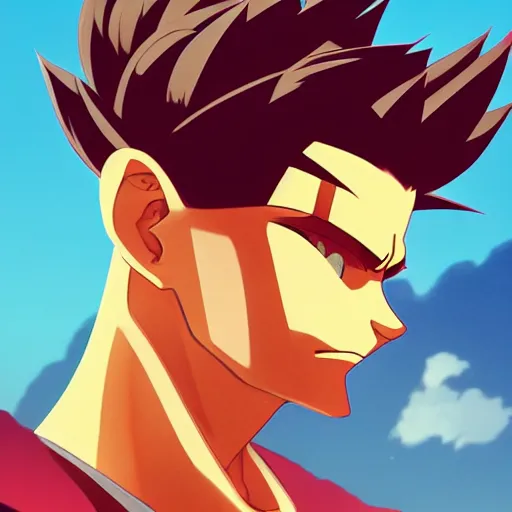 Image similar to face icon stylized minimalist yu yu hakusho, loftis, cory behance hd by jesper ejsing, by rhads, makoto shinkai and lois van baarle, ilya kuvshinov, rossdraws global illumination