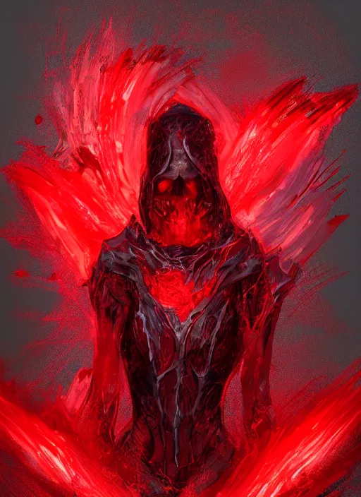 Prompt: Red Death, digital art, trending on Artstation