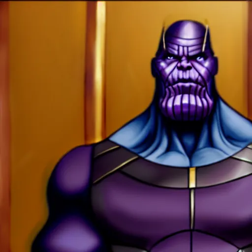 Prompt: thanos in court for his crimes