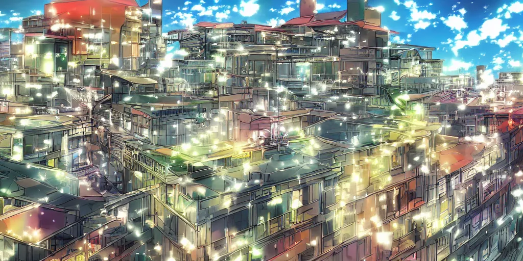 Image similar to anime penthouse background, award - winning digital art