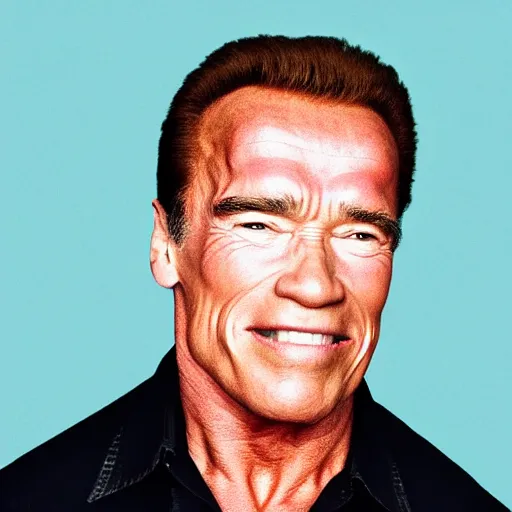 Image similar to Arnold Schwarzenegger as a sock puppet