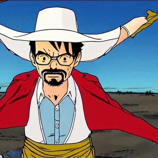 Image similar to walter white as luffy