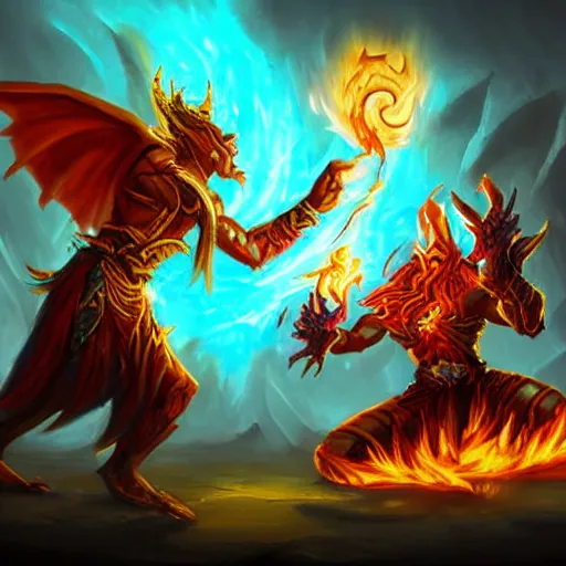 Image similar to fiery burning spell, in hearthstone art style, epic fantasy style art, fantasy epic digital art, epic fantasy card game art