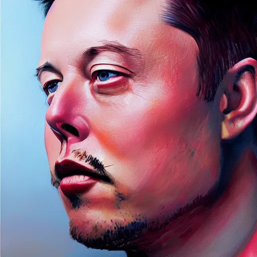 Prompt: of an ultradetailed beautiful portrait panting of elon musk, front view, oil painting, by ilya kuvshinov, greg rutkowski and makoto shinkai