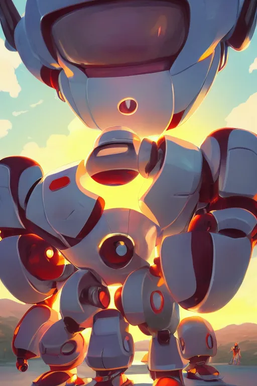 Image similar to metabots medabots medarotto medarot robot minimalist comics, behance hd by jesper ejsing, by rhads, makoto shinkai and lois van baarle, ilya kuvshinov, rossdraws global illumination ray tracing hdr radiating a glowing aura