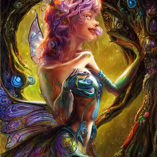 Prompt: a xenomorph fairy princess by senior concept artist josephine wall, high resolution, trending on artstation