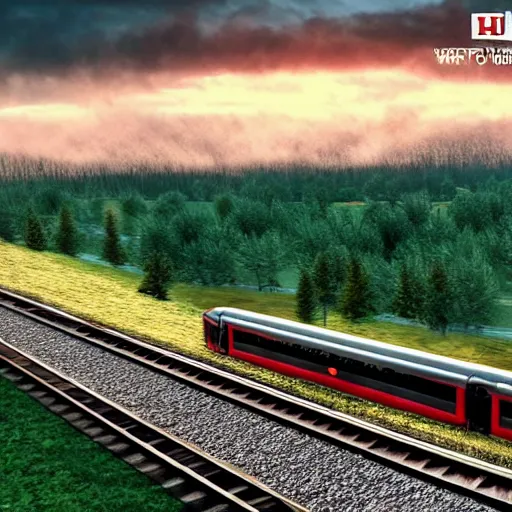 Image similar to world train driving championship, ultra realistic, uhd, 8 k, cinematic, golden hour, beautiful