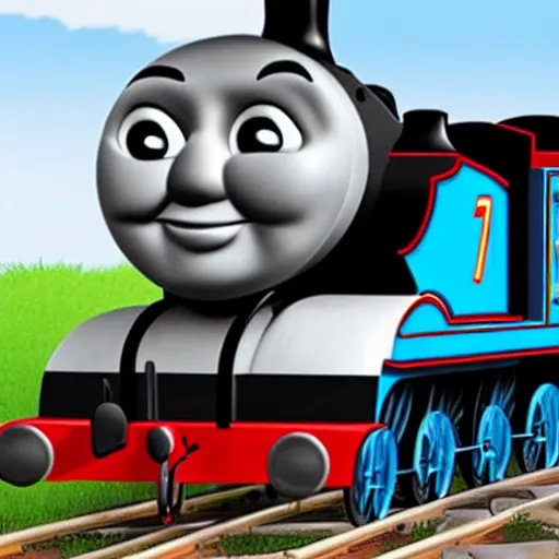 Prompt: thomas the tank engine as a thermonuclear bomb