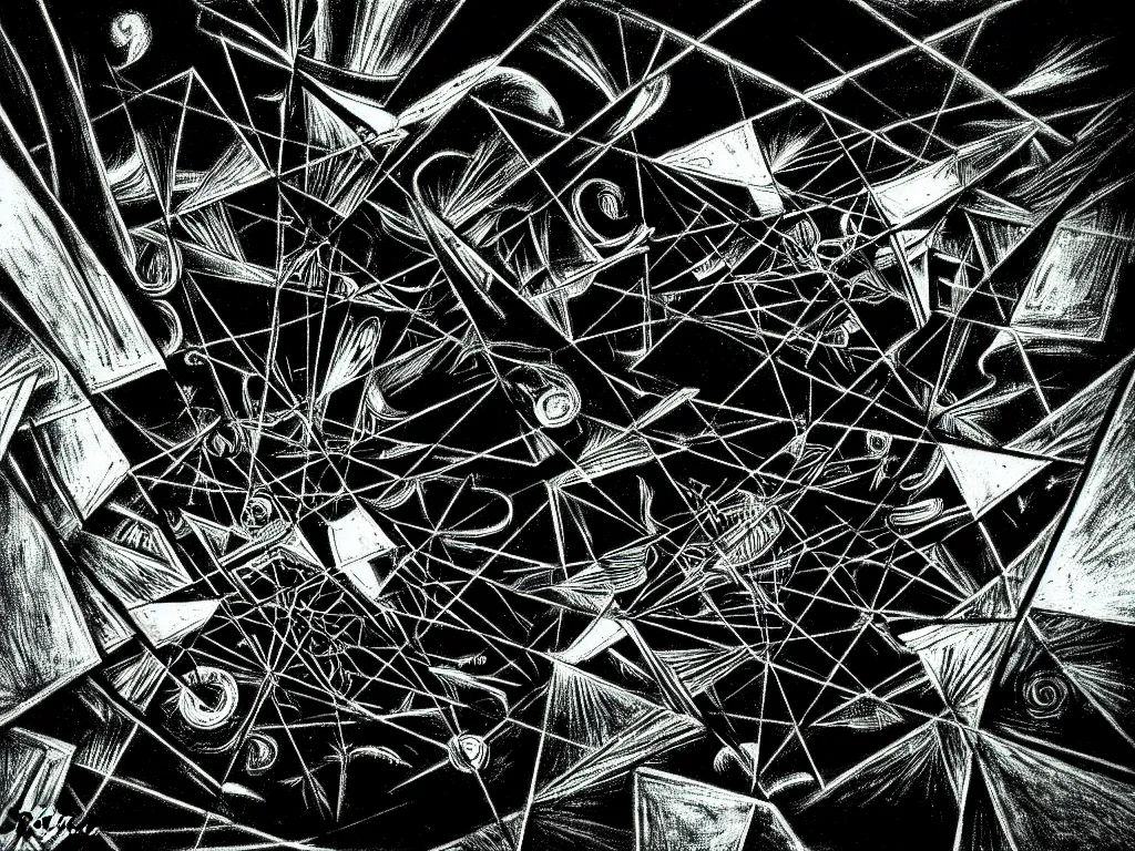 Image similar to highly detailed photo of chaos theory, trending on deviantart, neo surrealism, sharp focus, black and white pallete octane, masterpiece, art by max ernst