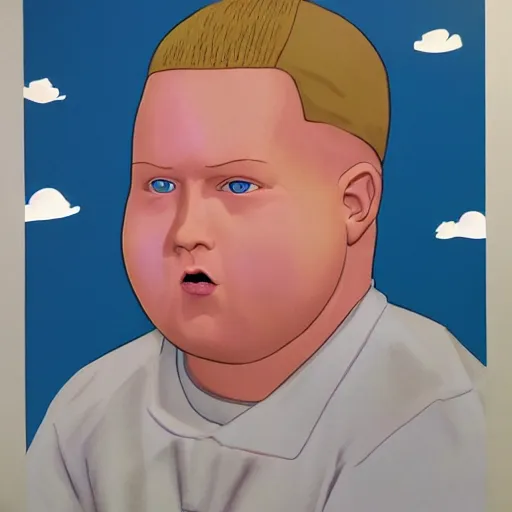 Image similar to a photorealistic Bobby hill