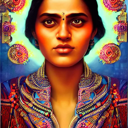 Prompt: Stockholm city portrait, indian , Pixar style, by Tristan Eaton Stanley Artgerm and Tom Bagshaw.