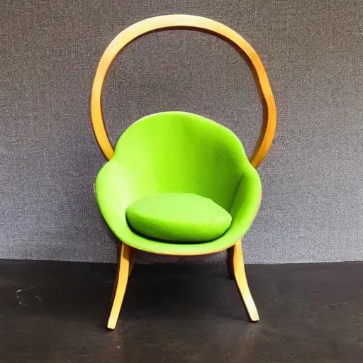 Prompt: avocado chair