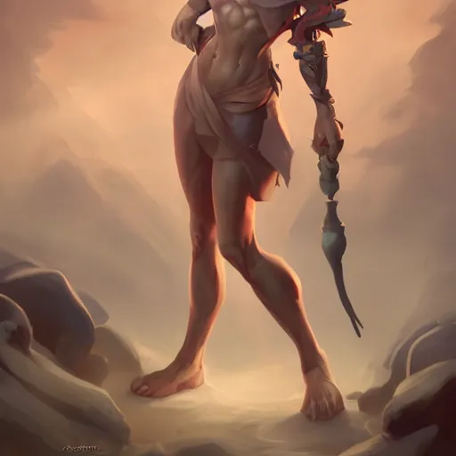 Image similar to stylized muscular female D&D character, full body, dinamic body pose, digital art by Peter Mohrbacher and Eric Fortune and Julie Dillon, atmospheric cinematic lighting, concept art, matte, sharp focus, stunning, beautiful, powerfull illustration, highly detailed award-winning masterpiece with incredible and beautiful details, trending on ArtStation