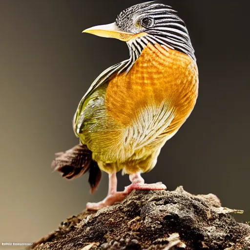 Prompt: gallito de las rocas, macro photography, award - winning, national geographic