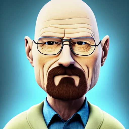 Image similar to Walter White as Gru in Despicable Me, artistic, 8k, cinematic, accurate, symetric, face, dramatic lighting, pastel colours, hdr