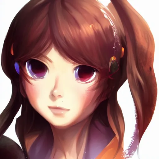 Prompt: beautiful portrait of anime girl princess, artstation