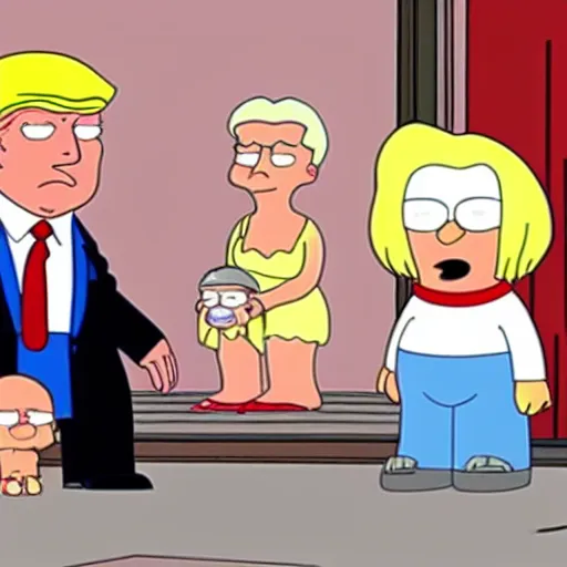 Prompt: donald trump in family guy