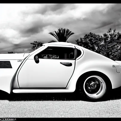 Image similar to black and white photograph of the 1933 Toyota Supra