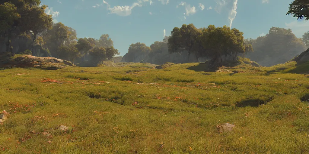 Image similar to landscape, 8 k uhd, unreal engine, octane render in the artstyle of kuindzhi