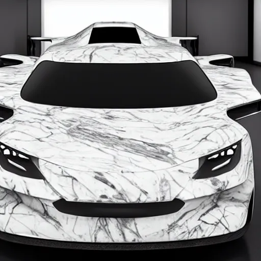 Prompt: a hybrid between a marble and a car