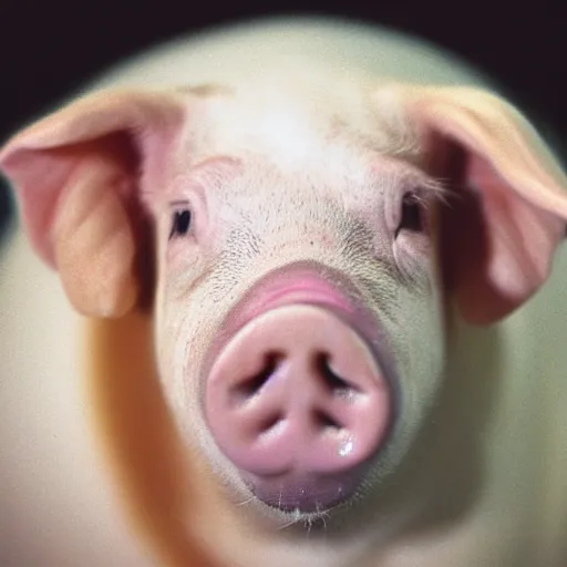 Prompt: portrait of marine lepen as a pig, symmetrical, nikon 3 5 mm photography, ultrarealistic