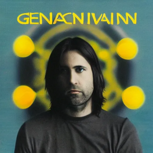 Prompt: generic nirvana album cover