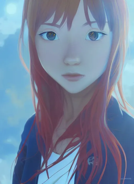 Prompt: highly detailed portrait of asuka langley soryu, loish, rhads, makoto shinkai and lois van baarle, ilya kuvshinov, global illumination, radiant light, detailed and intricate environment