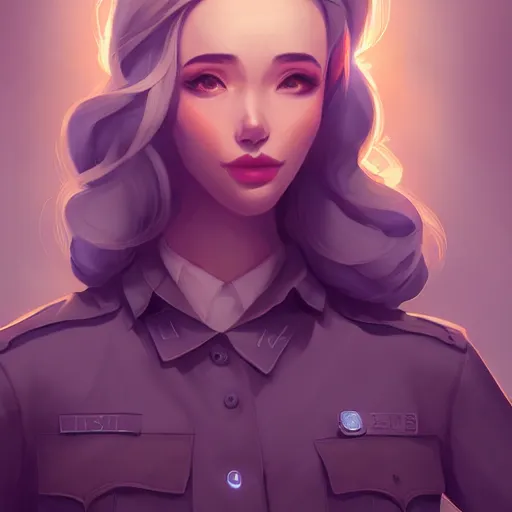 Prompt: a portrait of a beautiful cop, art by lois van baarle and loish and ross tran and rossdraws and sam yang and samdoesarts and artgerm and saruei, digital art, highly detailed, intricate, sharp focus, Trending on Artstation HQ, deviantart, unreal engine 5, 4K UHD image