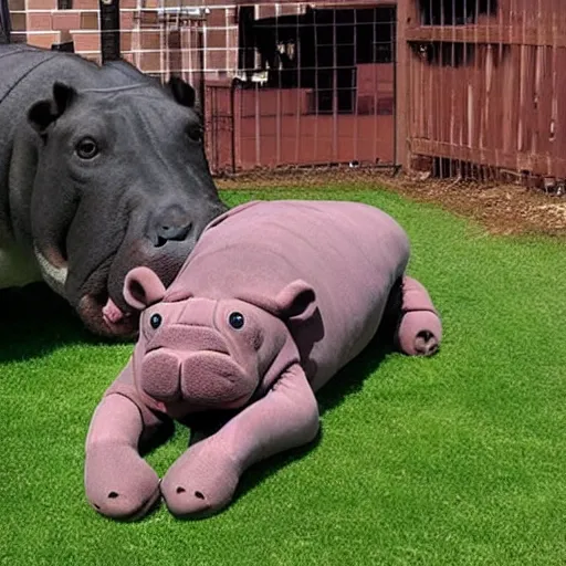 Image similar to hippo dog