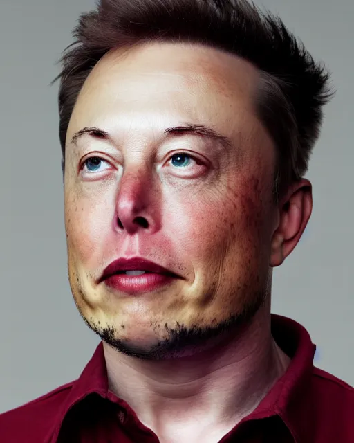 Image similar to A portrait of Elon Musk, highly detailed, trending on artstation, bokeh, 90mm, f/1.4