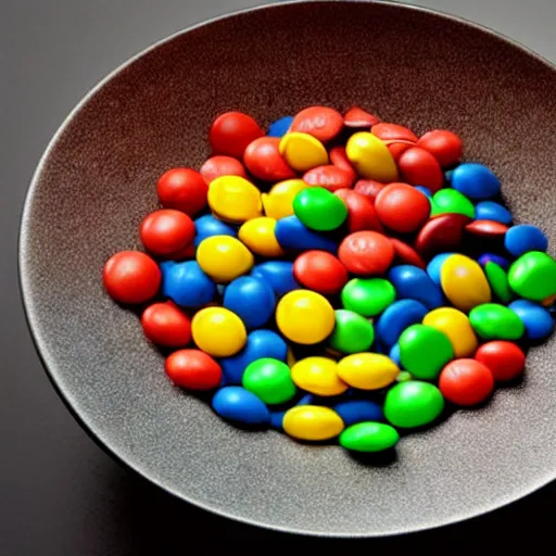 Image similar to eminem in a bowl of m & ms, high detail